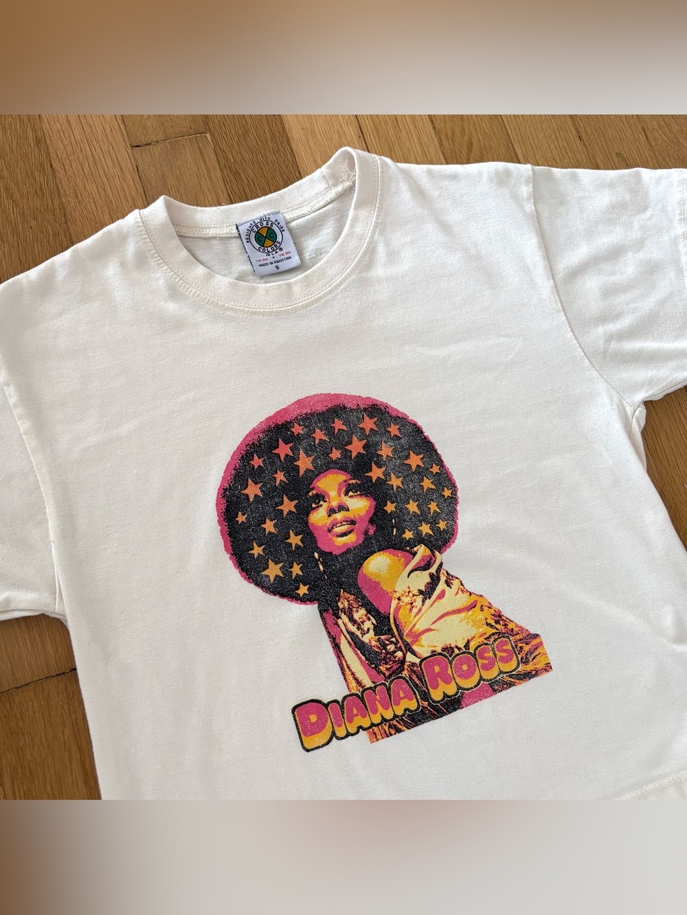 Vintage Cross Colours Diana Ross Crop Top Shirt Women S 90s Graphic Tee